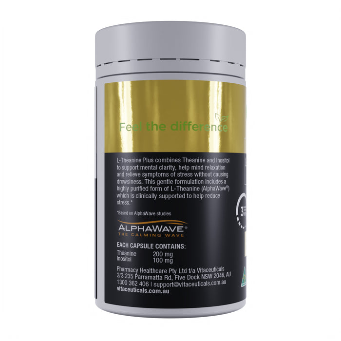 Advanced L-Theanine Plus – supplement bottle – front view | Vitaceuticals