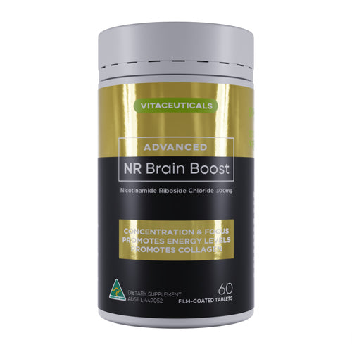 Advanced NR Brain Boost – supplement bottle – front view | Vitaceuticals