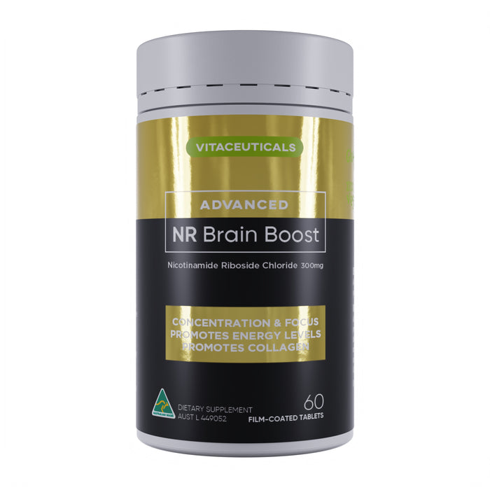 Advanced NR Brain Boost – supplement bottle – front view | Vitaceuticals