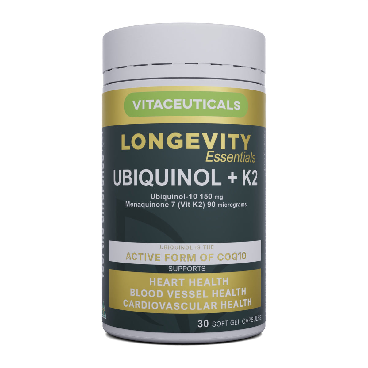 Longevity Essentials Ubiquinol + K2