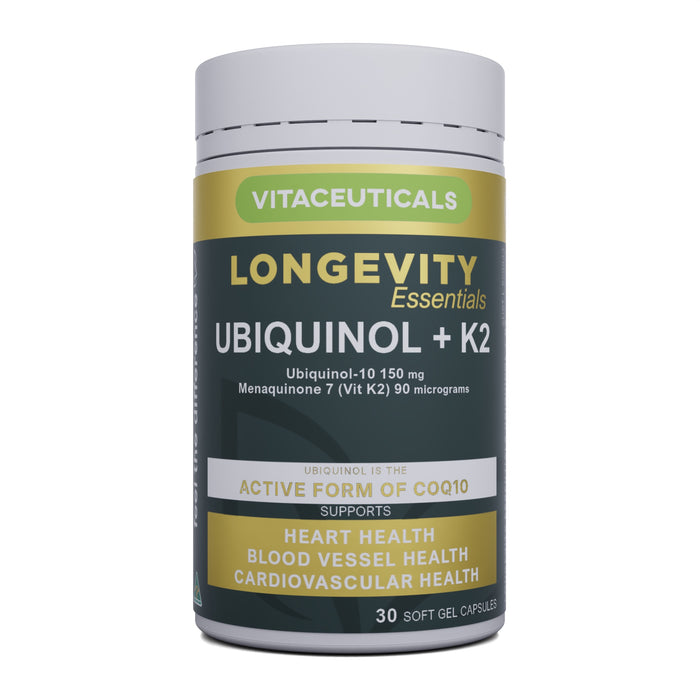 Longevity Essentials Ubiquinol + K2