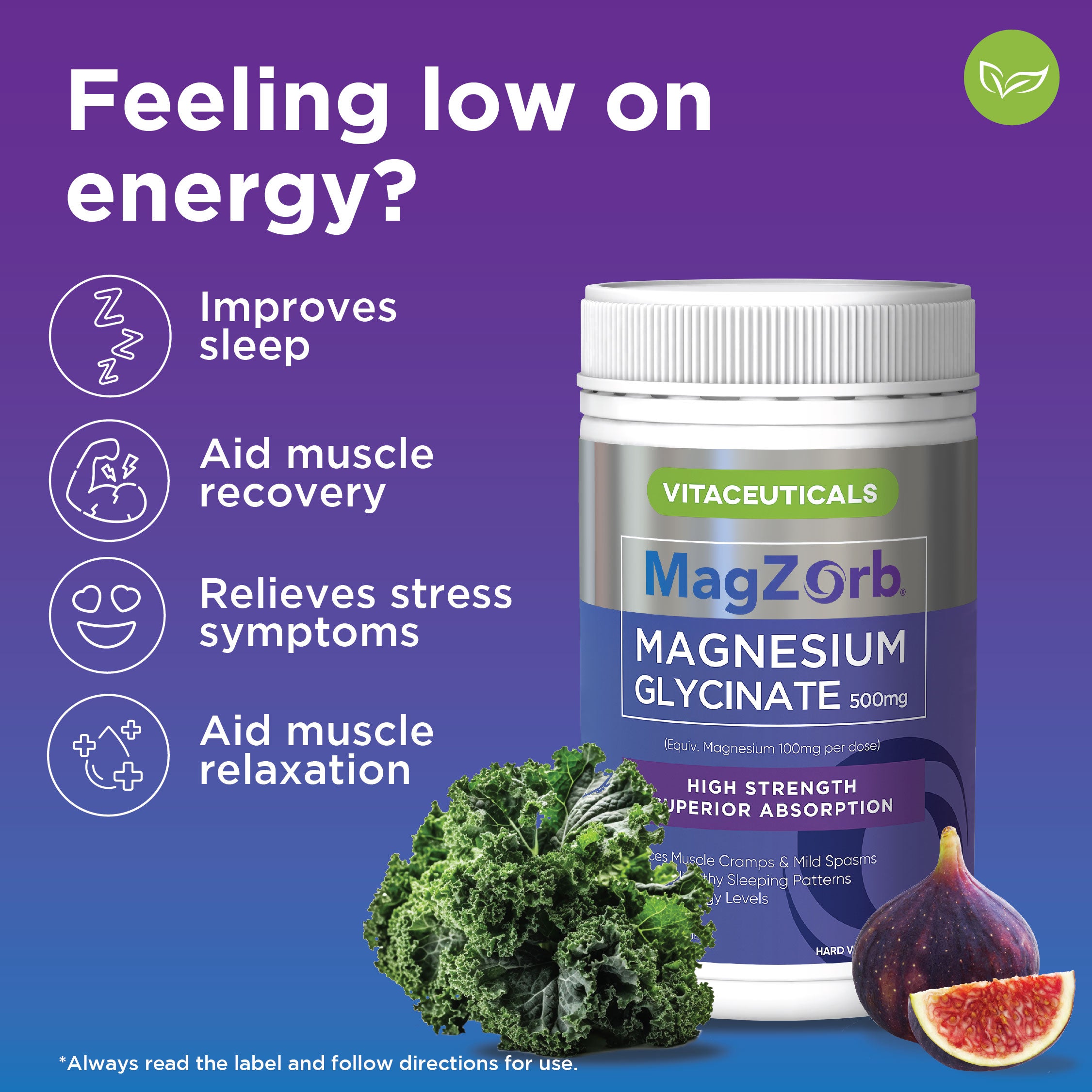 Magzorb Magnesium Glycinate Capsules 100s