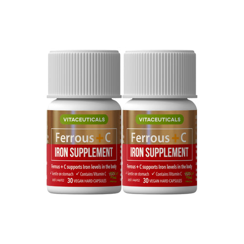 Ferrous + C Iron – 2-pack bundle – front view | Vitaceuticals